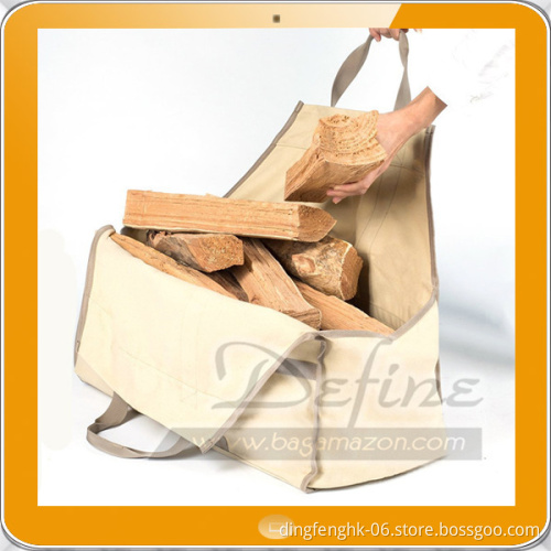 Premium Sturdy Canvas Wood Carrier Log Tote Bag